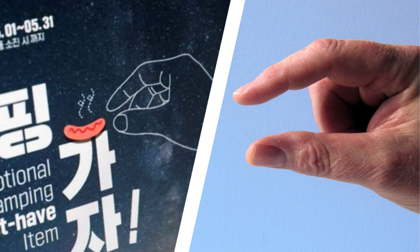 Неприличный жест из Кореи. Фото REUTERS/Kim Hong-Ji/illustration